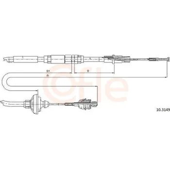 Auto-moto Tažné lanko, ovládání spojky COFLE 10.3149