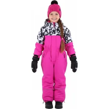 Dětská móda ECHT DÍVČÍ ZIMNÍ KOMBINÉZA HA016 RŮŽOVÁ / TUČŇÁK Velikost: 122/128