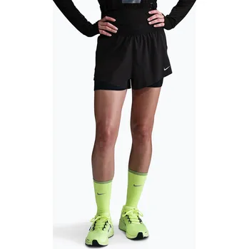 Dámské kraťasy Dámské běžecké šortky Nike Swift Mid-Rise 2in1 black