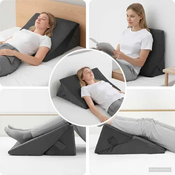 Polštář Polštář na svah Jiný Šedá 55 x 55 x 26 cm