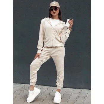 Set dámský velurový komplet VELCOMFY AY1078 Barva: Bílá, Velikost: L