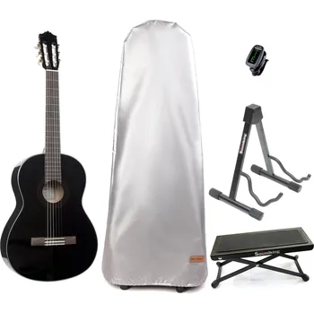 Klasická kytara Yamaha C40II Classical guitar BK SET 4/4 Gloss Black Klasická kytara