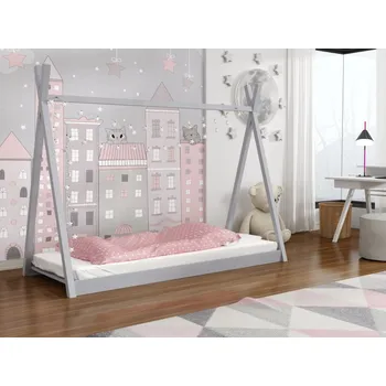 Dětská postel Dětská postel Ola - tipi Barva dřeva: Šedá, Rozměry: 80x180