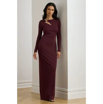 Dámské oblečení Šaty Lauren Ralph Lauren 253P03589 burgundské 83X, vel. 42