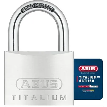 Sada domovního alarmu Visací zámek ABUS Titalium 64TI/60 - sklepní zámek s tělem zámku ze speciálního hliníku - kalený