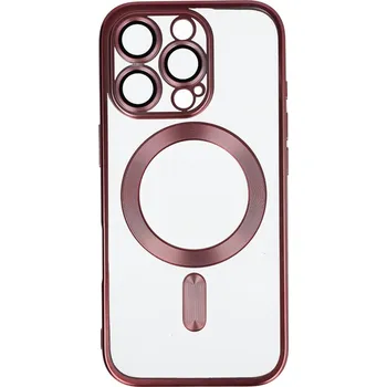 Pouzdro na mobilní telefon Zadní kryt Metallic MagSafe pro iPhone 16 Pro Max Pink