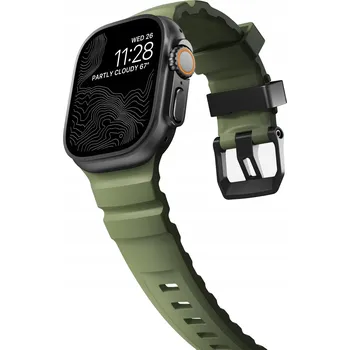 Řemínek na hodinky Řemínek Nomad pro Apple Watch 23mm zelený