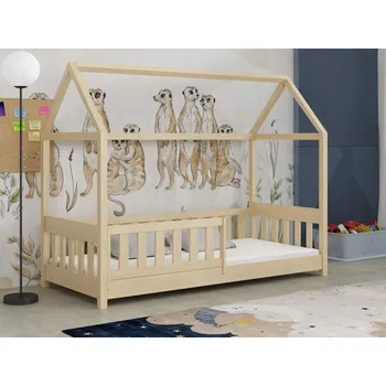 Dětská postel Dětská domečková postel Pavel Barva dřeva: Borovice přírodní, Rozměry: 80x180