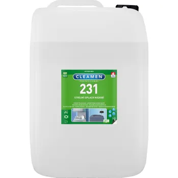 CLEAMEN 231, 20 kg (Tekutý vysoce koncentrovaný oplachový a leštící prostředek pro profesionální myčky nádobí a skla s automatickým dávkováním.)