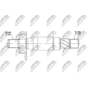 Poloosa kola Steckwelle, diferenciál NTY NWP-CH-003