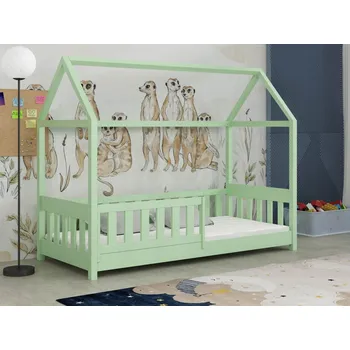 Dětská postel Dětská domečková postel Pavel Barva dřeva: Zelená, Rozměry: 80x180