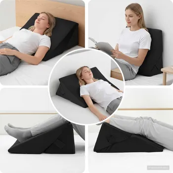 Polštář Polštář na svah Jiný Černá 55 x 55 x 26 cm