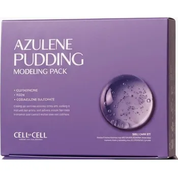 Pleťová maska CELL BY CELL - AZULENE PUDDING MODELING MASK - SOS zklidňující pudding maska s azulénem, PDRN a glutathionem 5 masek