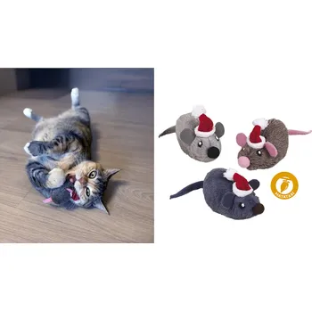 Hračka pro kočku Nobby Vánoční myš s matatabi - hračka pro kočky