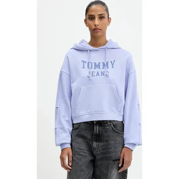 Dámská mikina Bavlněná mikina Tommy Jeans DW0DW21598 modrá 05X, vel. XL