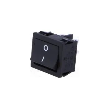 vypínač ROCKER DPST pol 2 OFF-ON 6A/250VAC černá není 50mΩ UL94V-2