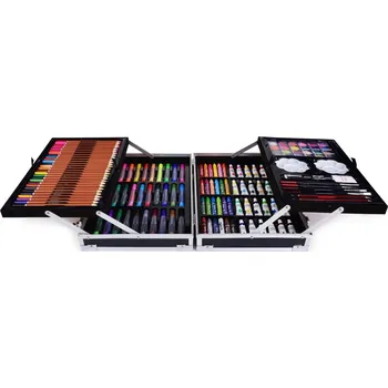 Výtvarná sada Velký rozkládací kufřík, 142 dílná sada uměleckých potřeb