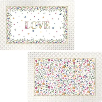 prostírání Easy Life, Itálie Prostírání 45 x 30 cm z kvalitního plastu - Kvetoucí láska