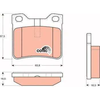 Brzdová destička Sada brzdových destiček, kotoučová brzda LUCAS GDB1276