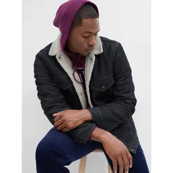 Pánská casual bunda Džínová bunda sherpa