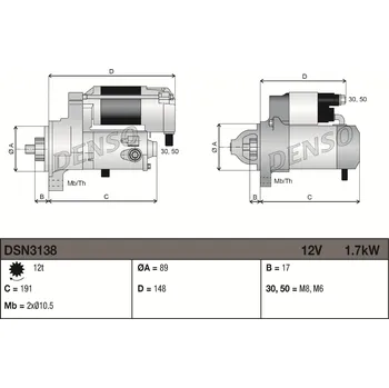 Startér Startér DENSO DSN3138