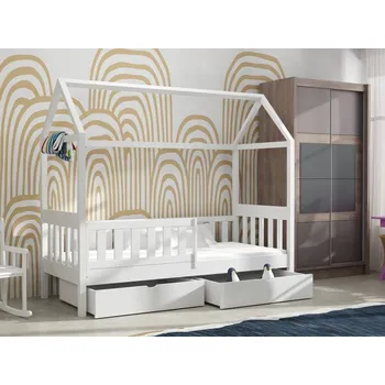 Dětská postel Dětská postel s úložným prostorem Marcela Barva dřeva: Bílá barva, Rozměry: 80x180