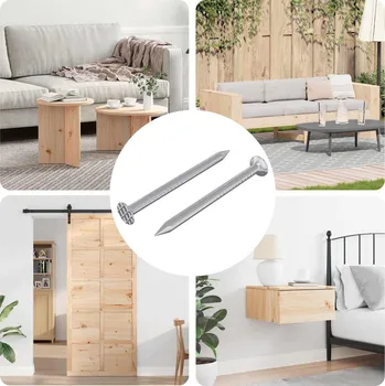 Hřebík Hřebíky pro Dřevo 2 pcs Stříbrná Ø 3 x 15 mm Kov