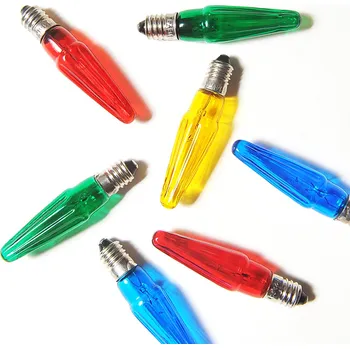 Žárovka Exihand Asteria barevná žárovka E10 1,4W 14V 2200K 100 ks mix barev