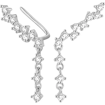 Náušnice Stříbrné náušnice se zirkony Imadus