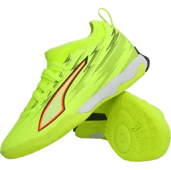 Pánská obuv Dětské sálové kopačky Puma Ultra 6 Match+ Mid IT limetka