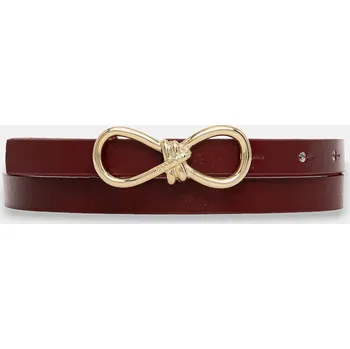 Módní doplněk Kožený pásek HUGO Vita_Sz15 50554103 burgundské 83X, vel. 80