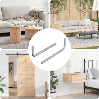 Dílna Šestihranný klíč 2 pcs Stříbrná 32 x 86 mm Ocel