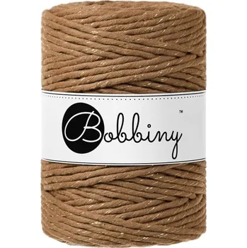 Příze Bobbiny bavlněná šňůra na macramé XXL golden caramel
