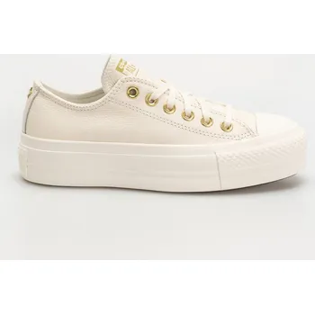 Dámská sportovní obuv Converse Chuck Taylor All Star Lift Ox (egret/egret/gold) 39, béžová