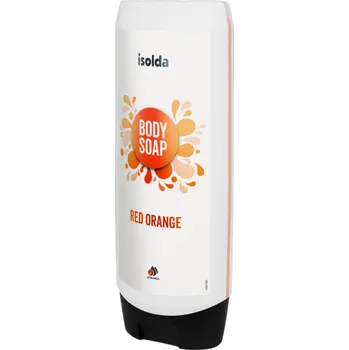 Mýdlo ISOLDA Red orange body soap 550 ml, CLICK&amp;GO! (Jemné tělové mýdlo Vás překvapí jedinečnou parfemací červeného pomeranče.)