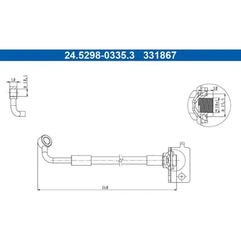 Brzdová hadice Brzdová hadice ATE 24.5298-0335.3