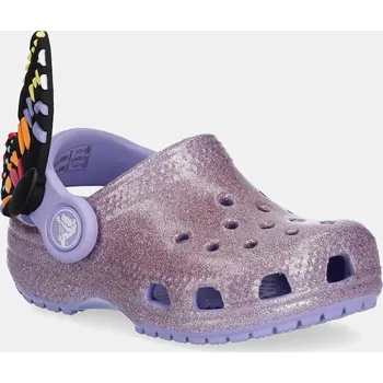 Dámská obuv Dětské pantofle Crocs CLASSIC IAM BUTTERFLY CLOG T 210018.CROCS.CLASSIC.IA fialová 48X, EUR 22/23
