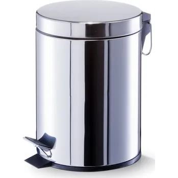 Odpadkový koš Koupelnový koš Zeller z nerezové oceli 5 l stříbrný