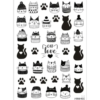 Dětské zboží MINIMEE Papírové samolepky v aršíku A5 Miciny