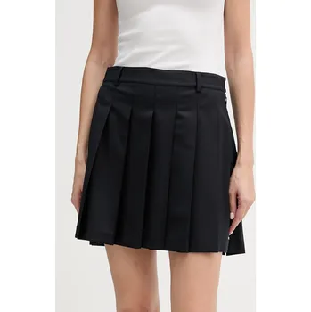 Dámská sukně Sukně s příměsí vlny Tommy Hilfiger WW0WW49393 námořnická modř 59X, vel. 36