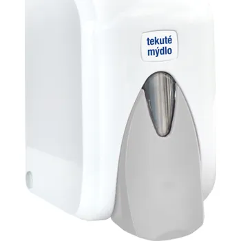Dávkovač mýdla BASIC Dávkovač tekutého mýdla TEAM, bílý (Spolehlivý dávkovač určený pro tekutá mýdla, dílenské mýdlo, lotiony a dezinfekce zařazené do systému TEAM.)