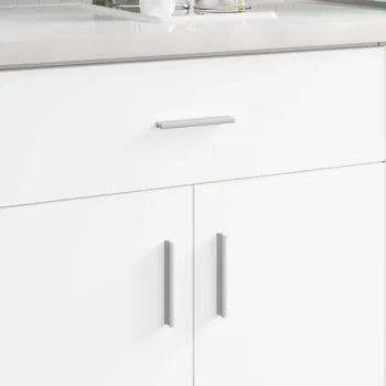 Příborník do zásuvky Rukojeť 12 pcs Stříbrná 105.7 x 7.4 x 15.5 mm Hliník