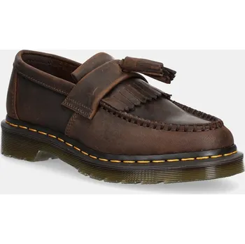 Dámská obuv Kožené mokasíny Dr. Martens Adrian Tassel Loafer, 43, hnědá, 89X
