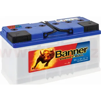 Autobaterie 100Ah trakční baterie, pravá BANNER Energy Bull DUAL Power 354x175x190