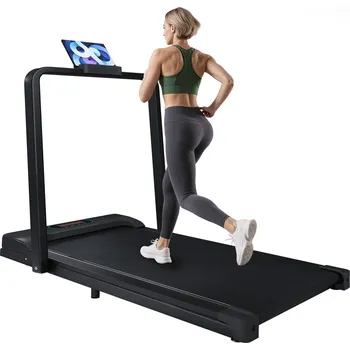 Běžecký pás ISCOOTER Běžecký pás 2 v 1 pro domácí použití s dálkovým ovládáním NO SIZE ČERNÁ