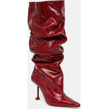 Dámské kozačky Kožené kozačky Naked Wolfe Vern Vern.Crinkle.Patent.Red červená 33X, EUR 39
