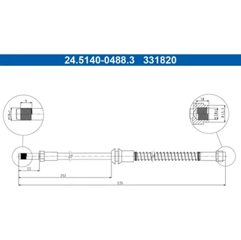 Brzdová hadice Brzdová hadice ATE 24.5140-0488.3