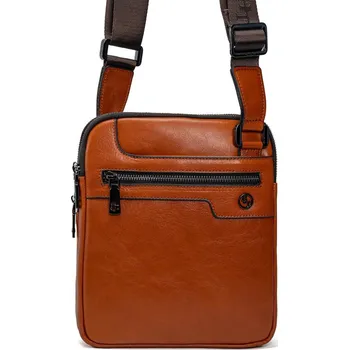 Pánská aktovka Henry Taylor Brašna přes rameno Lumo Hnědá