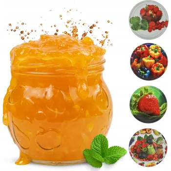Sklenice SKLENĚNÁ ZAVAŘOVACÍ SKLENICE SKLENICE NA ZAVAŘENINY DŽEM PAŠTIKA MED POVIDLA 215ml + VÍČKA