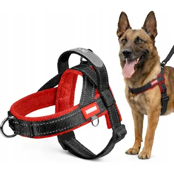 Postroj pro psa Postroj pro Psa s Úchytem, Reflexními Prvky, Komfortní a Snadná Kontrola při Každé Procházce, Velikost XL